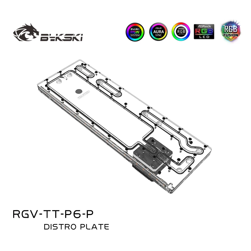 

Bykski Acrylic Distro Plate /Board Reservoir for Thermaltake Core P6 TG Computer Case /Water Cooling System /Combo DDC Pump