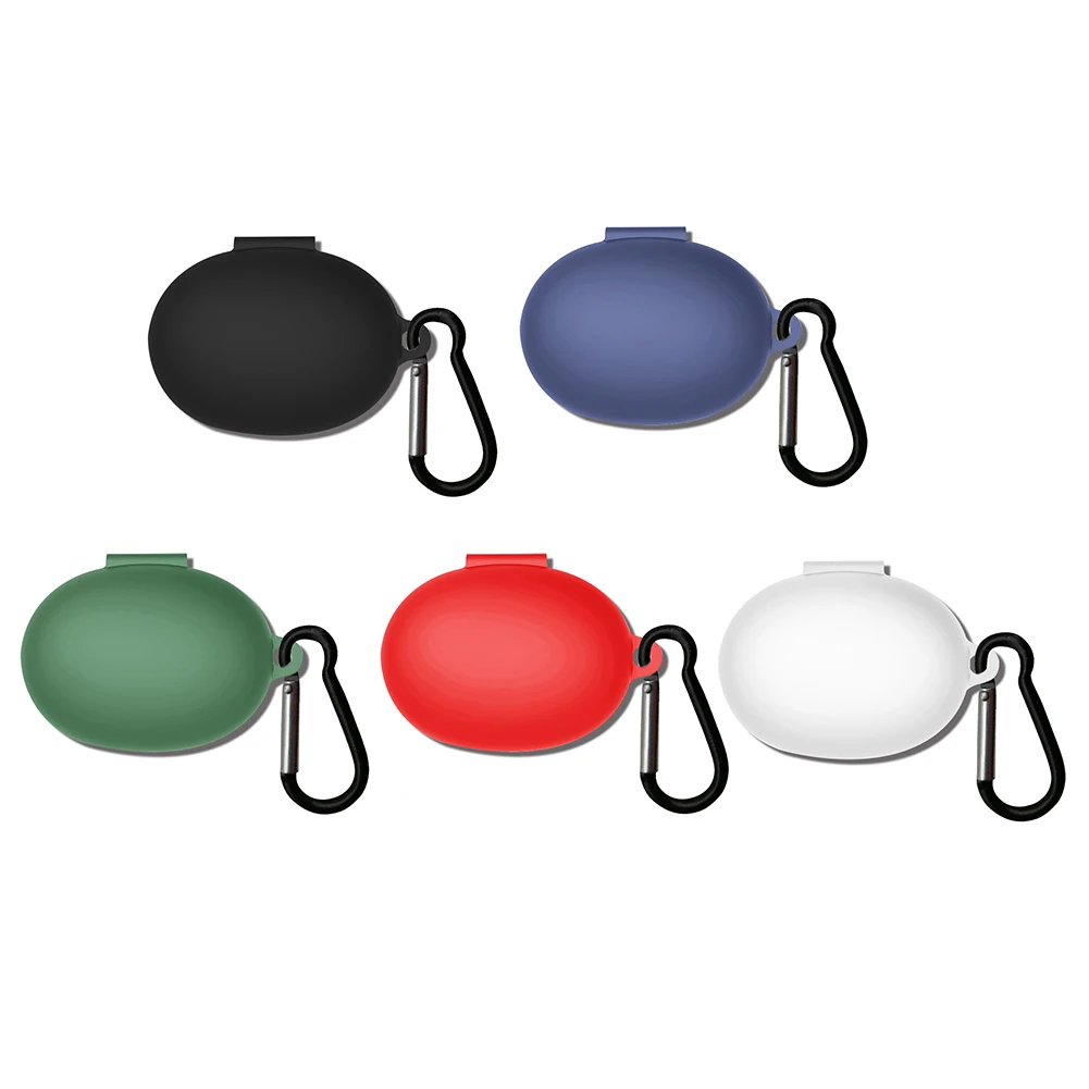 

Силиконовые чехлы для Realme Buds Q2s, футляр для беспроводных наушников с крючком, защитный футляр для наушников