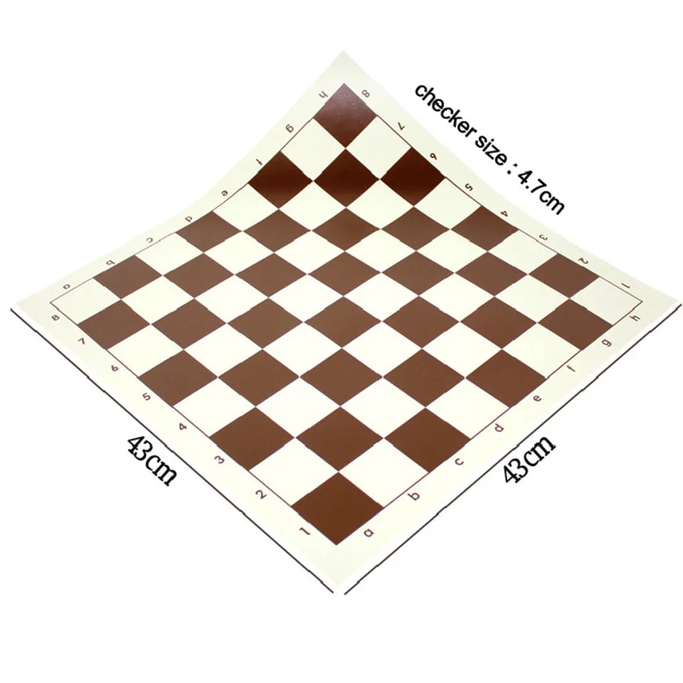 Пластиковая шахматная доска 35/43/51 см 37/47/57 мм складной семейный шахматный набор