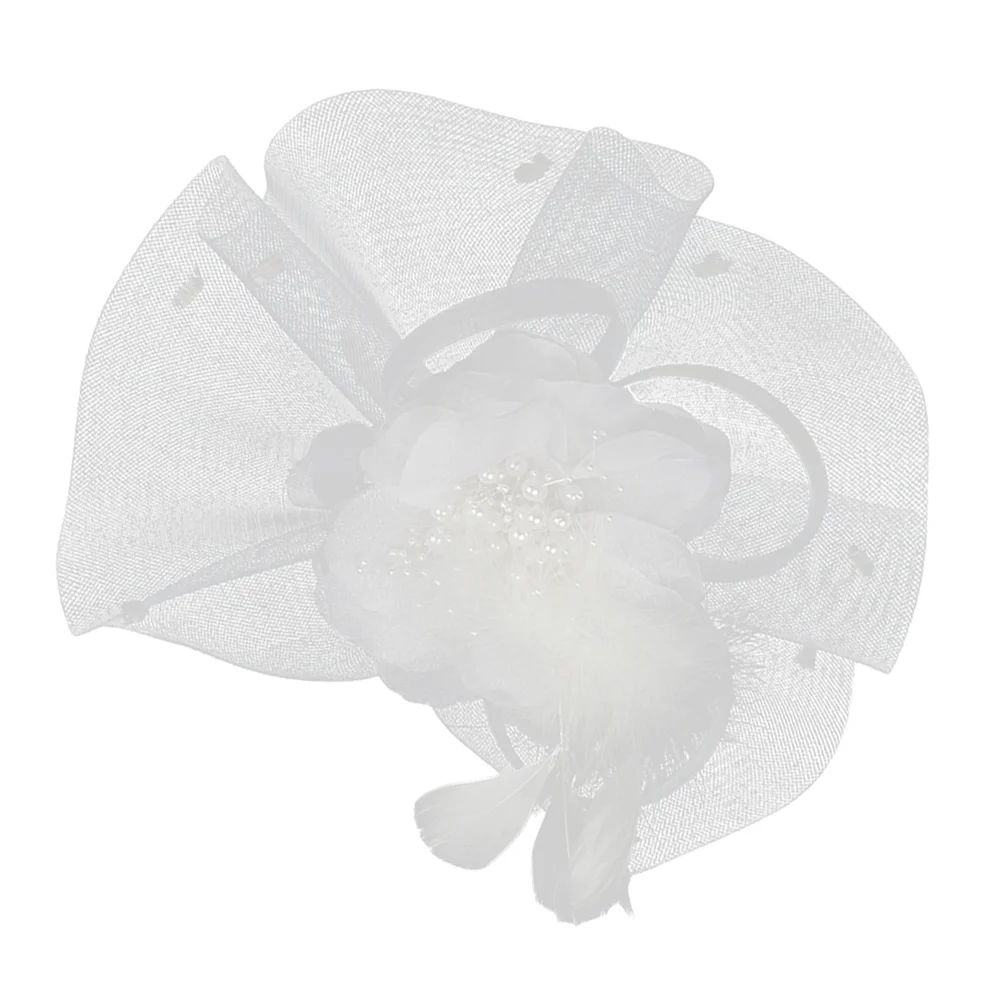 

Womens Fascinator Hat with Hair Flower Mesh Hair Clip for Wedding Cocktail Tea Party Church
