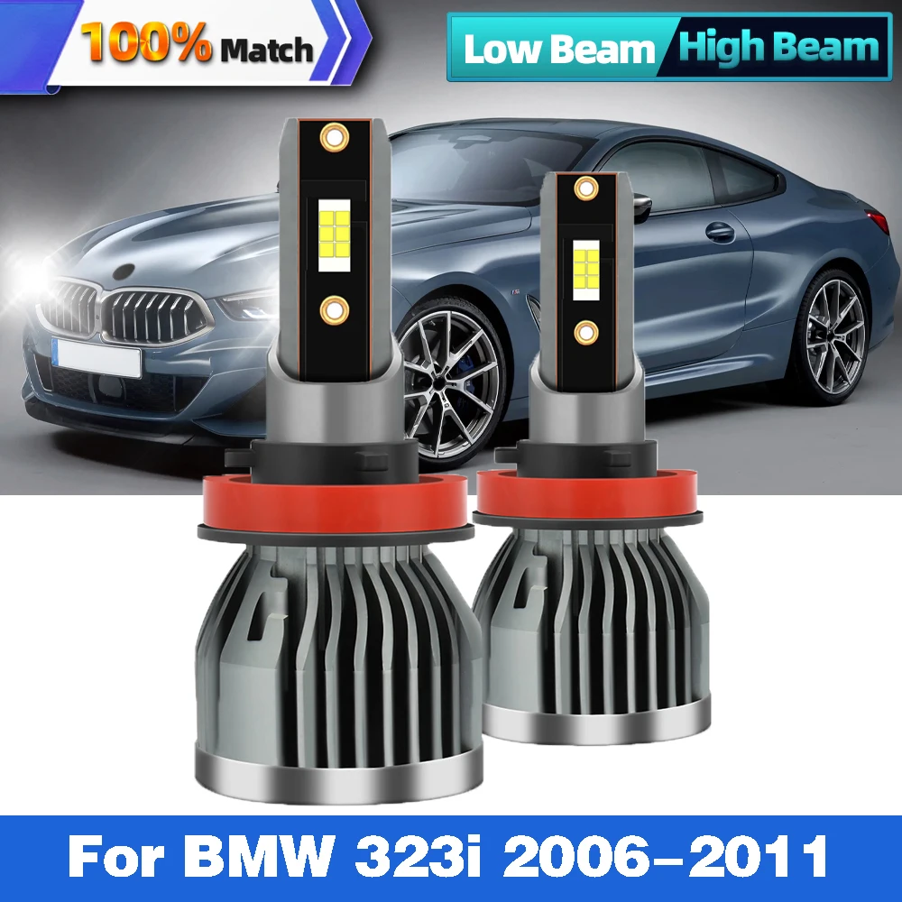 

2Pcs H7 LED Car Headlight Bulbs No Error Auto Light HeadLamps CSP Chip Lamp Canbus Car Light 12V For BMW 323i 2006-2011