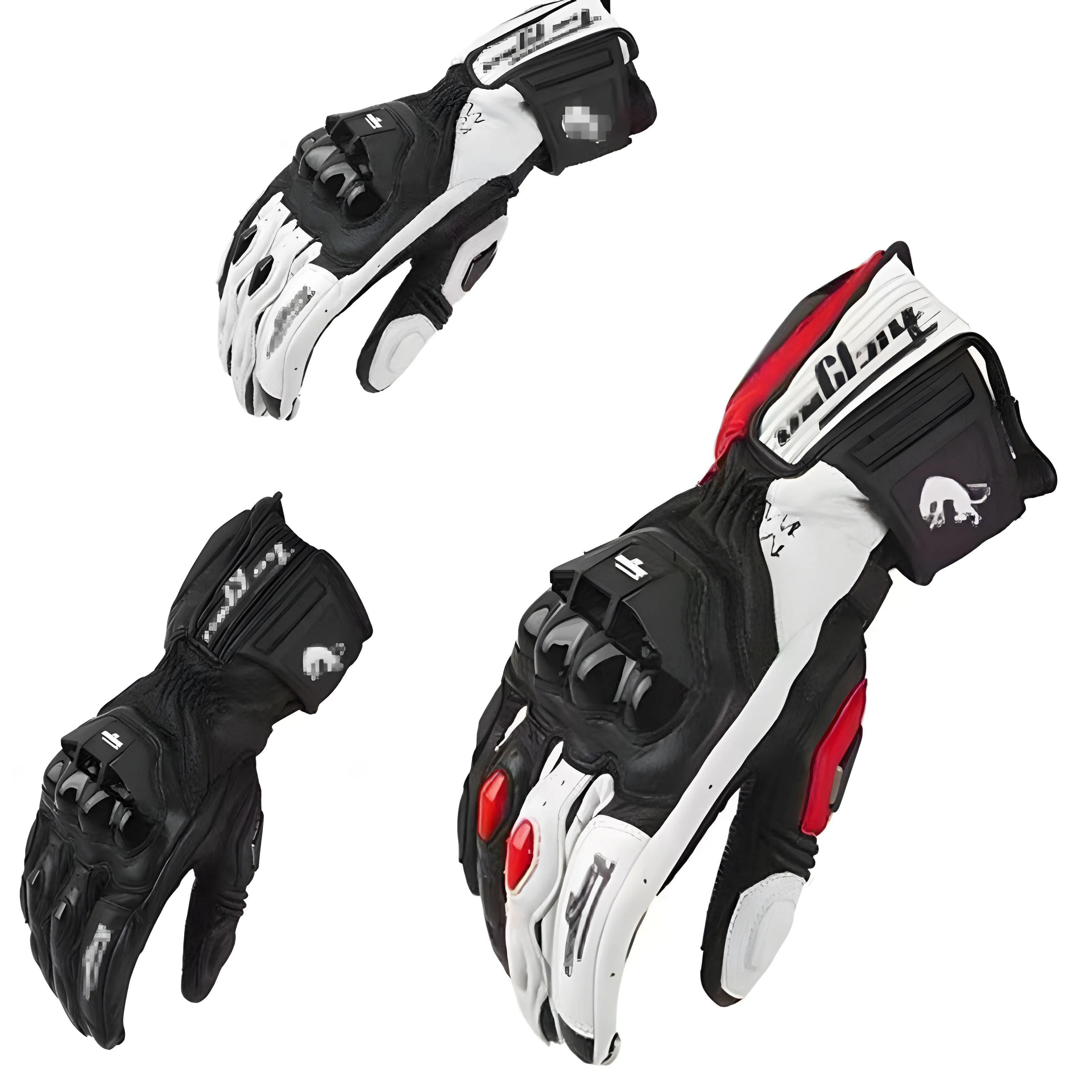 

Уличные мотоциклетные перчатки с защитой суставов пальцев, кожаные гоночные перчатки с защитой от ударов и падений для кемпинга и верховой езды