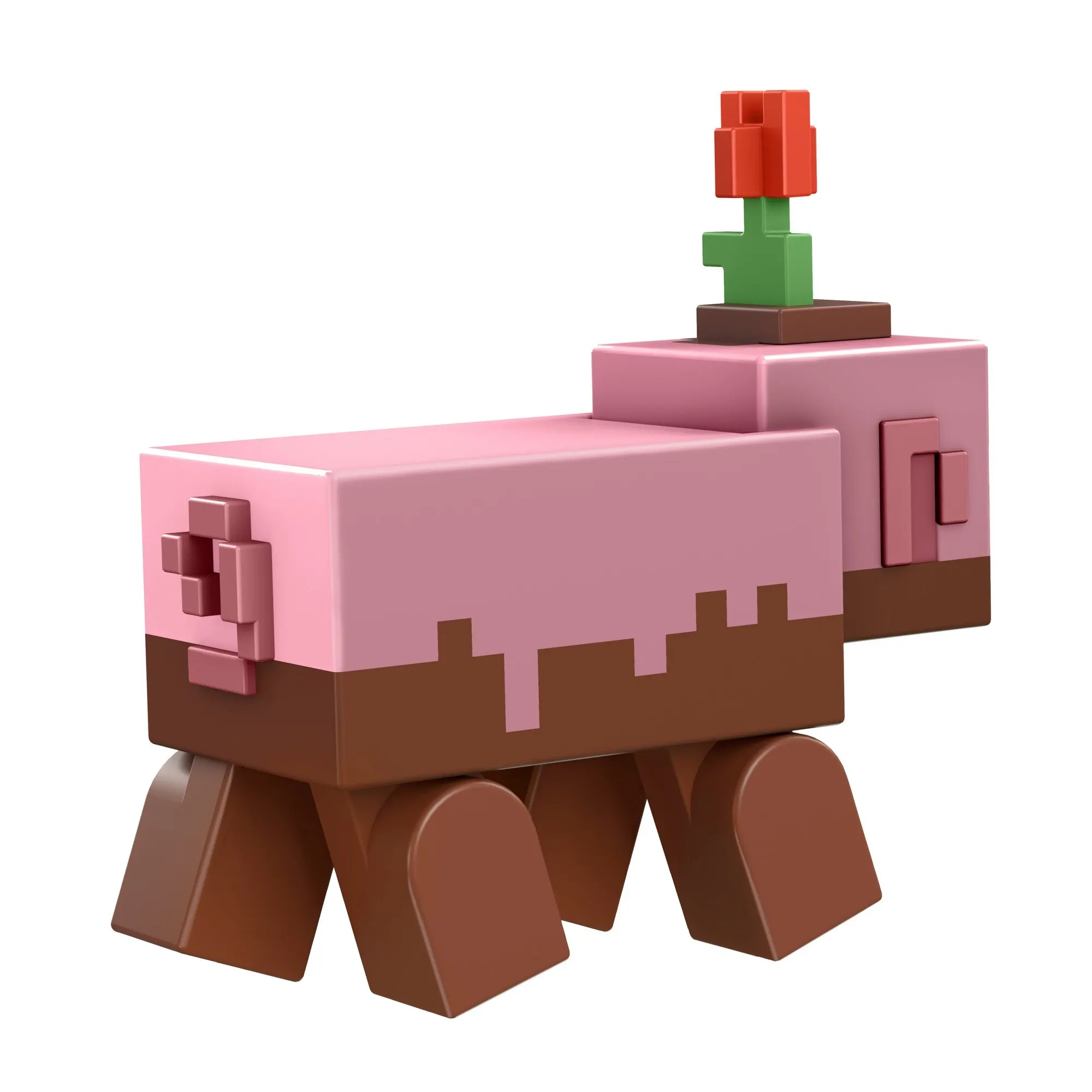 Фигурка Minecraft база с аксессуарами грязная свинья GTP22 Mattel оригинальные маленькие фигурки Игровые коллекционные игрушки Подарки на день рождения Крутые штуки Товары для младенцев.