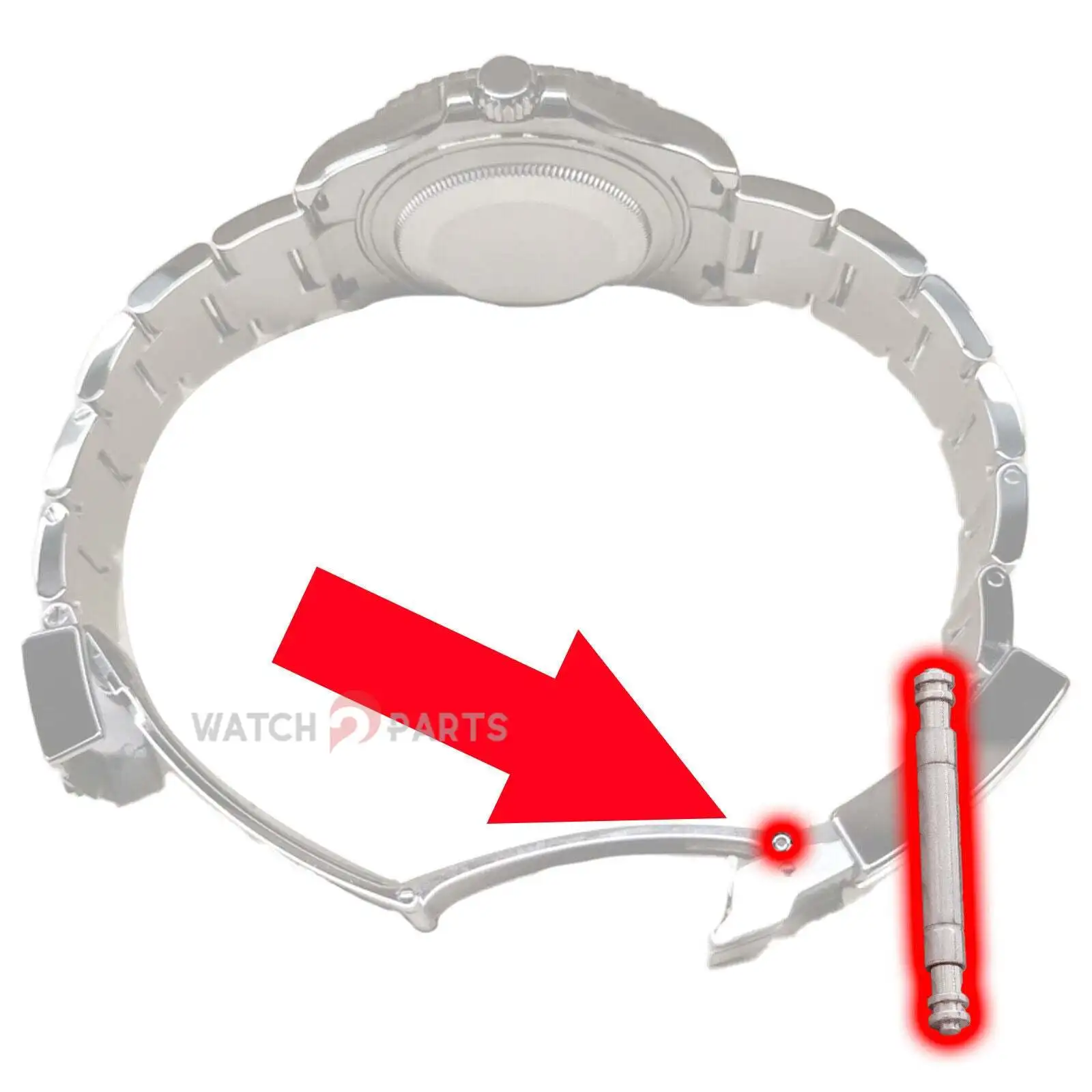 Пружинный штифт с пряжкой для часов Rolex Yacht-Master 37. 268622 Застежка