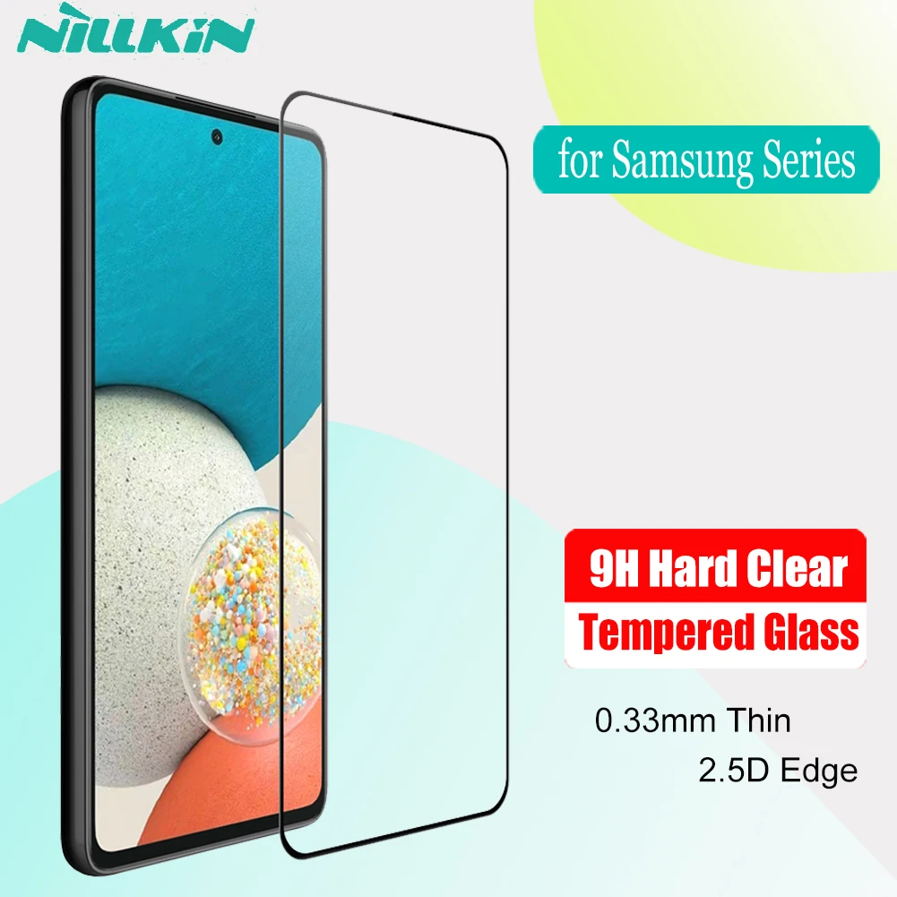 Nillkin Tempered Glass for Samsung Galaxy S23 S22 Plus S21 S20 FE A73 A53 A33 A23 A13 A52 A72 A32 A42 A22 M52 Screen Protector