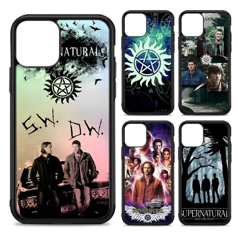 

FHNBLJ Supernatural tv show Phone Case Silicone PC+TPU Case for iPhone 11 12 13 Pro Max 8 7 6 Plus X SE XR Hard Fundas