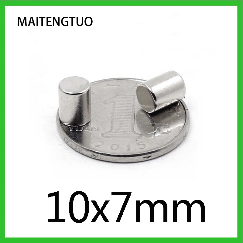 

10/20/50PCS 10X7 mm Round Neodymium Magnets 10mmx7mm N35 Small Magnets Disc 10*7 Strong Cylinder Rare Earth Magnetic 10x7mm 10*7