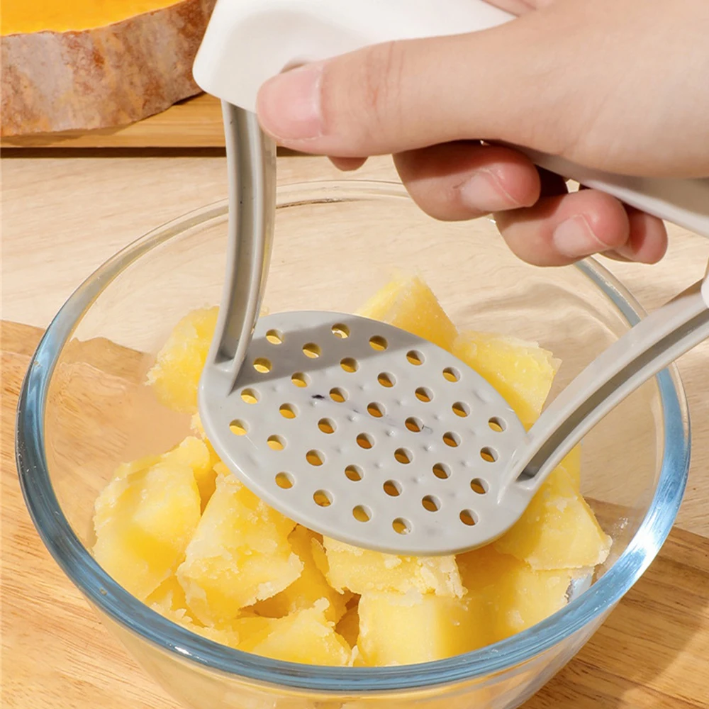 

Manual Potato Masher Presser Grinding Tool Kitchen Vegetable Potato Crusher Juicers Mud Pressing Tool for Baby Food Kithen Tool