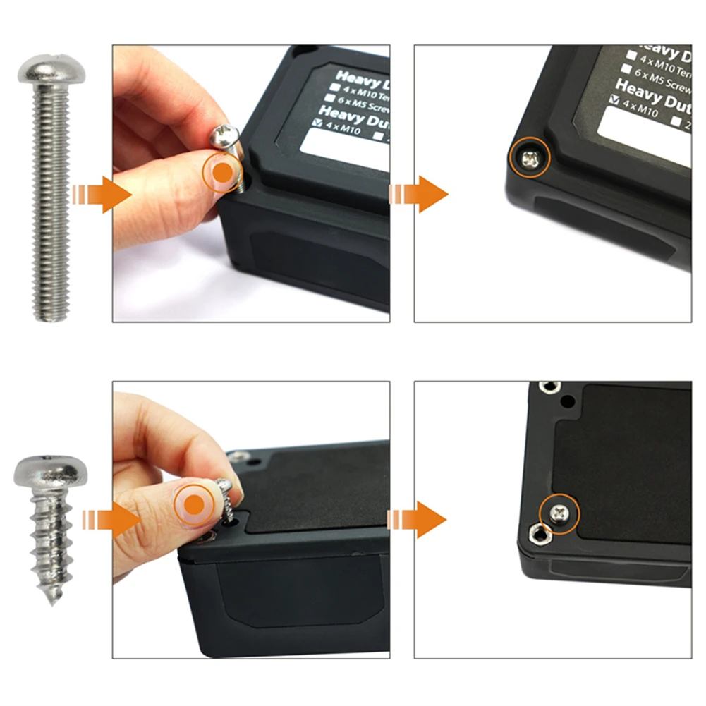 

1 Set 48V 300A Bus Bar Power Distribution Box Terminal Block Heavy Duty Stud Screw 138 X 69 X 44.5mm 4x M8 (5/16\\\") RV Parts