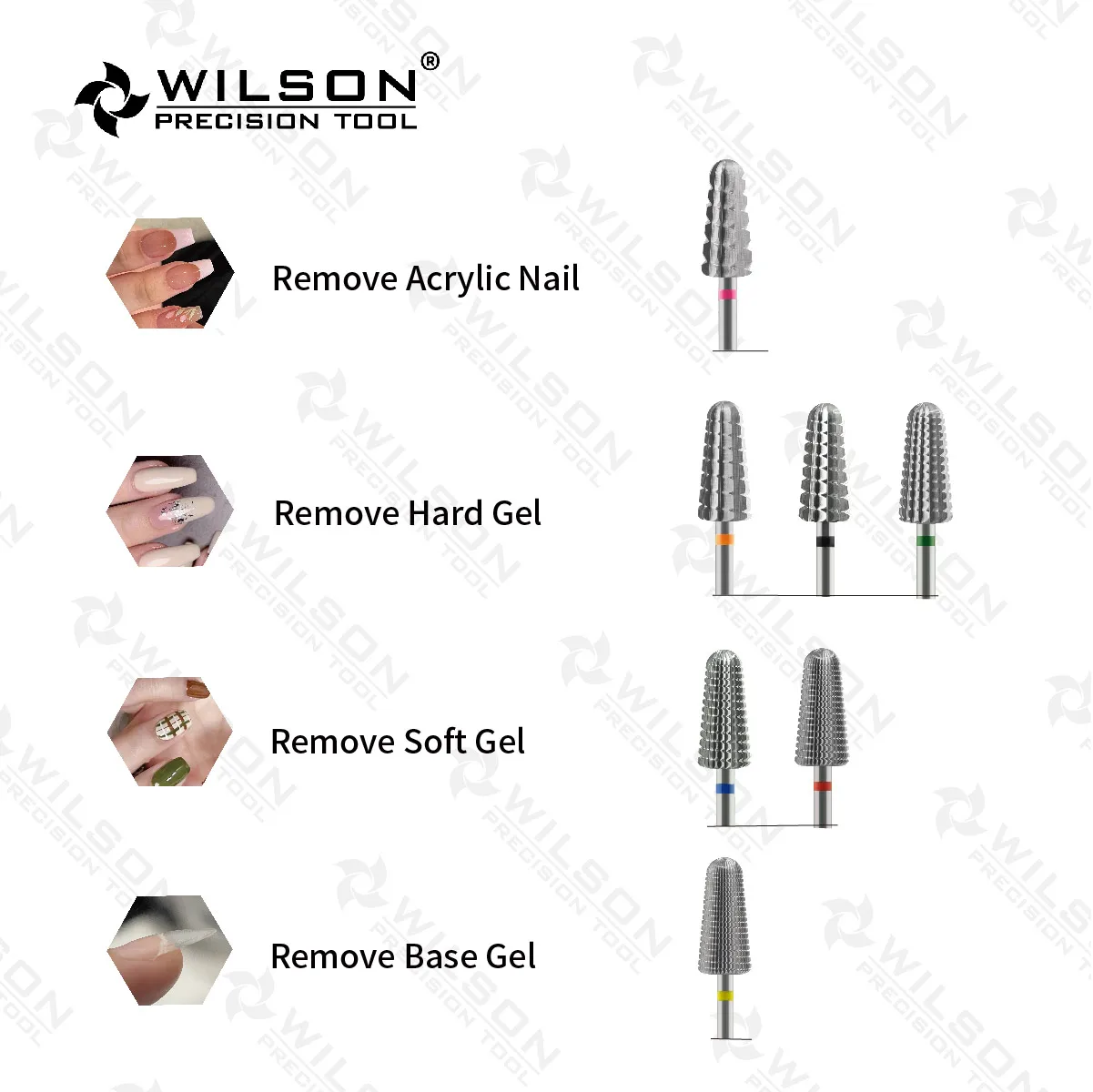Инструменты/ногти/маникюр/аксессуары для ногтей/сверла WILSON Volcano