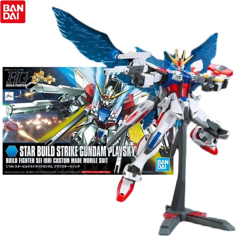 

Набор оригинальных моделей Bandai Gundam, аниме фигурки HGBF Star Build Strike Plavsky Wing Gunpla, аниме экшн-фигурки, игрушки для детей