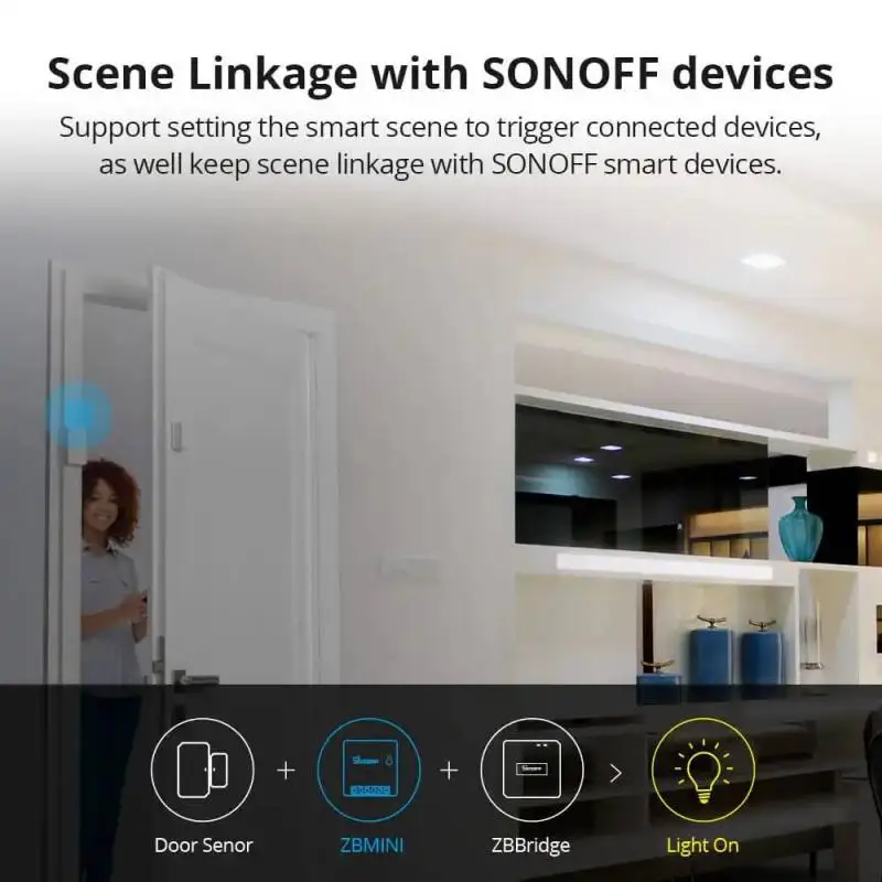 SONOFF ZB-MINI Zigbee 3.0 DIY Smart Switch Двусторонний переключатель Приложение Дистанционное