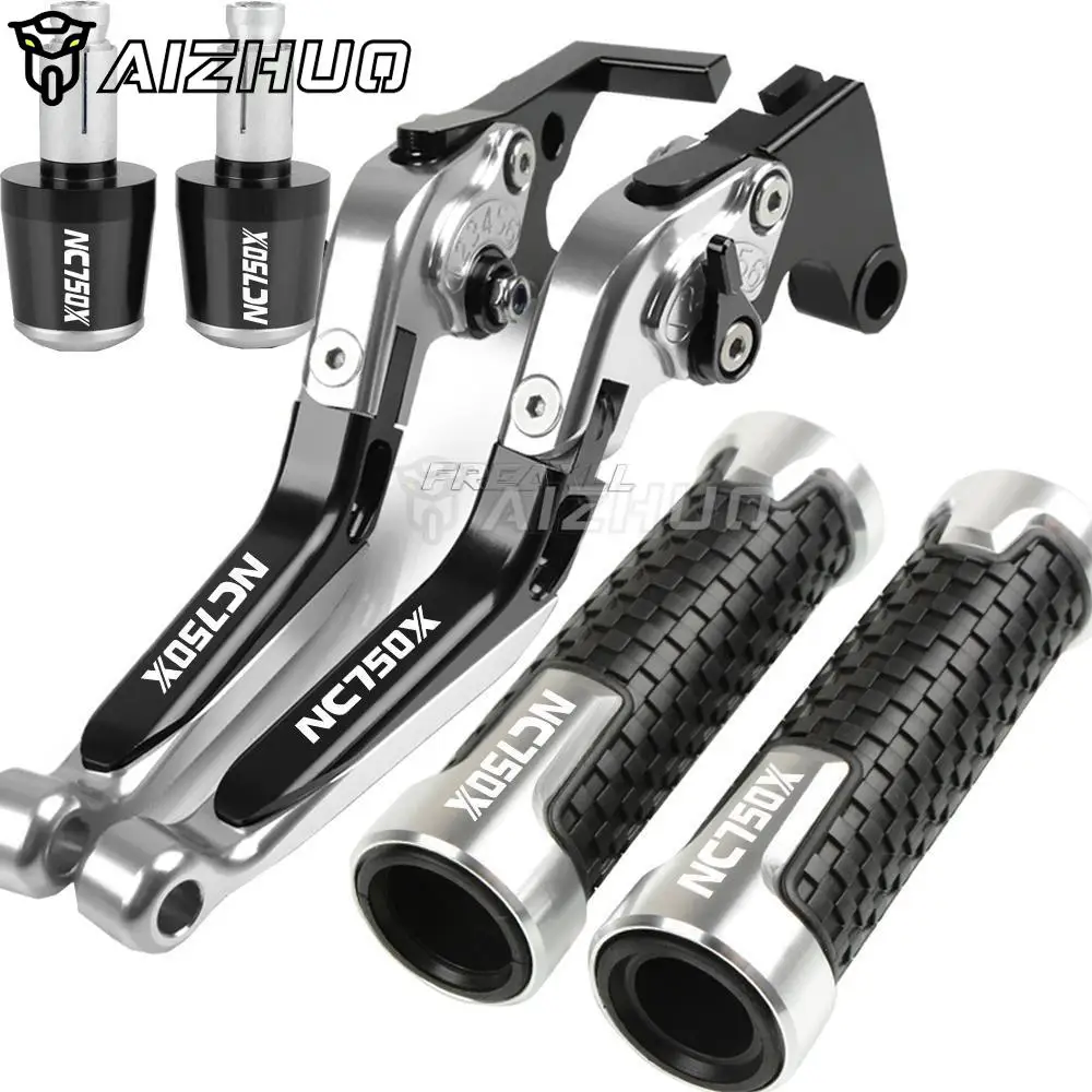 

7/8"22mm Handle Grips Motorcycle Adjustable Brake Clutch Levers For HONDA NC 750 S/X 2014 2015 NC750S NC750X NC750 750S 750X