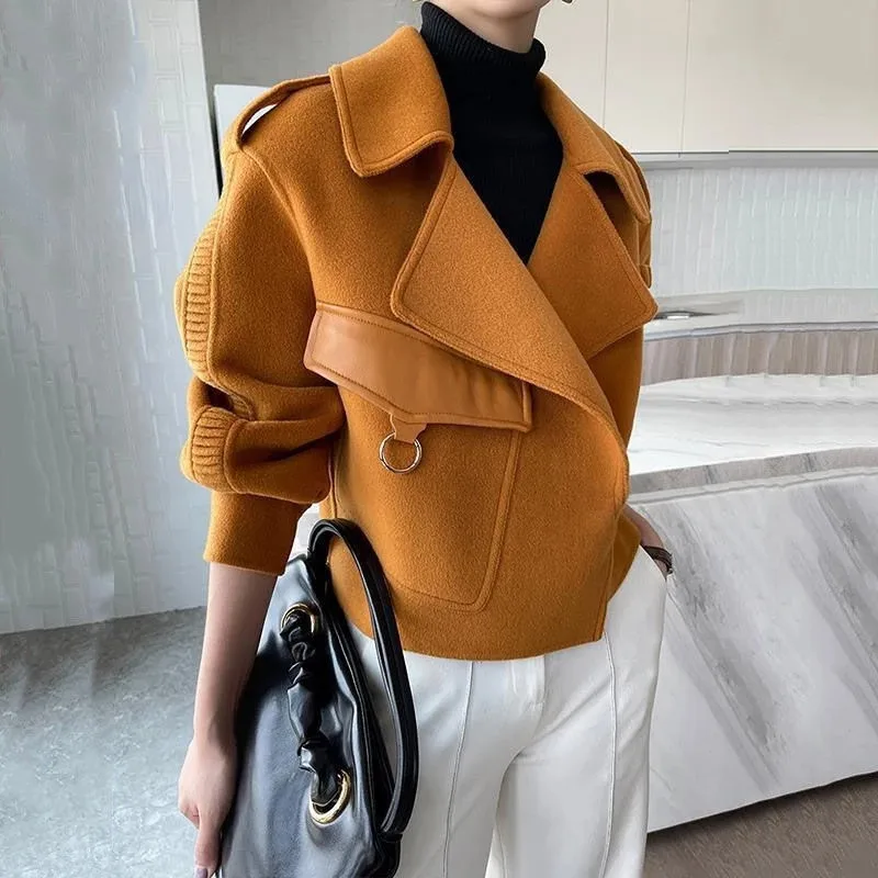 Women's Spring Coat 2022 Pockets Solid 