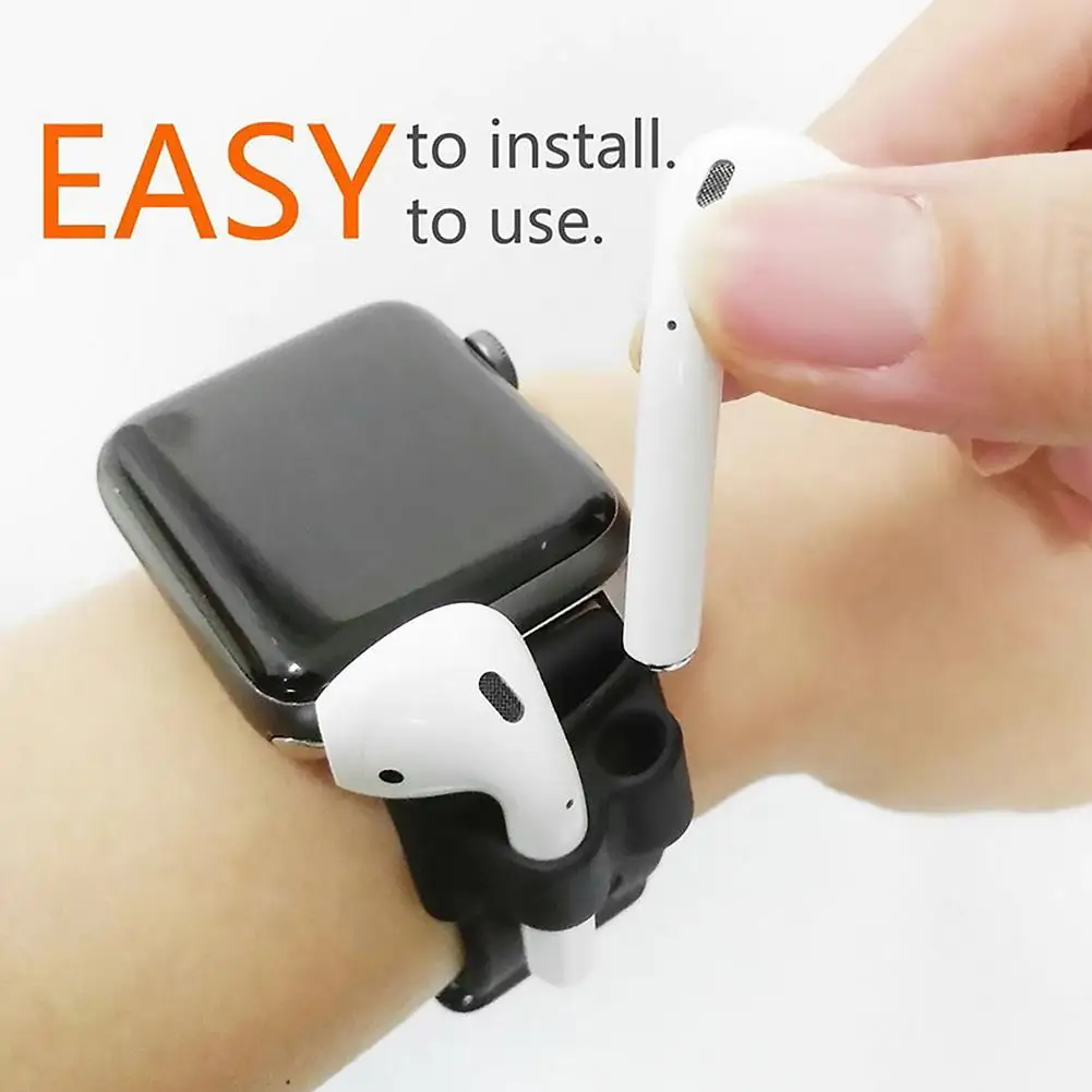 

Silicone Earphones Fixed Bracket High-quality Anti Lost Watch Band Holder Solid Earphone Accessories for Apple AirPods