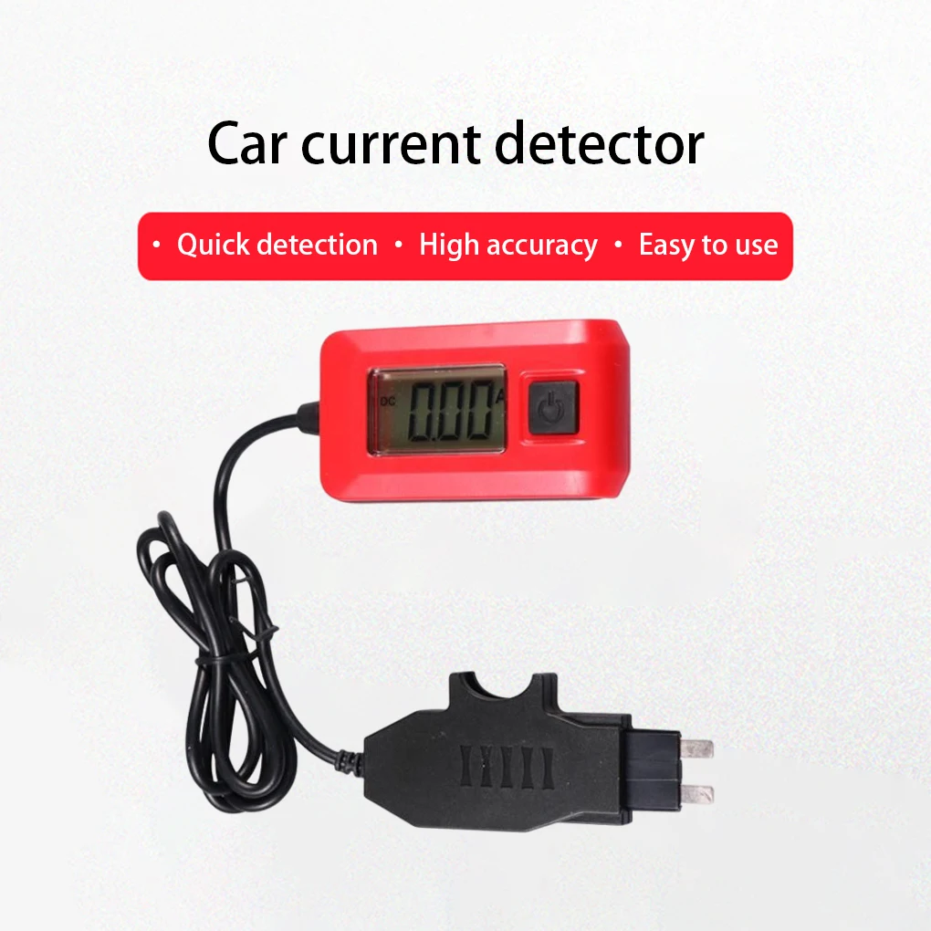 

ABS Car Fuse Current Tester Portable Backlight Professional Replacement Battery Powered LCD Screen Meter Testing Tool