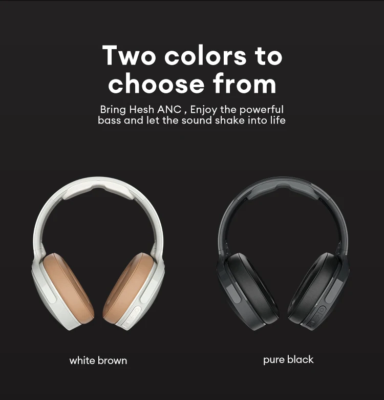 Фото Беспроводные наушники Skullcandy Hesh ANC, складные, накладные, Bluetooth, с шумоподавлением, 22 часа автономной работы, HD-звонки №2