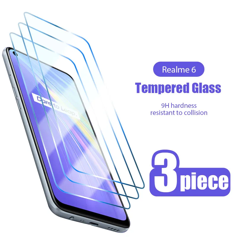 

3 шт. закаленное стекло для Realme 8 7 Q3 6 Pro 8 8i 7 Защита для экрана для Realme C21 C25s C21y C11 C3 GT Neo 2T Narzo 30 30A стекло