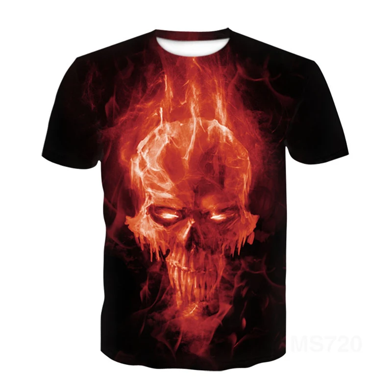 

Футболка мужская с коротким рукавом и 3D-принтом, уличная одежда в стиле хип-хоп, повседневный индивидуальный Топ в стиле панк, Повседневная ...