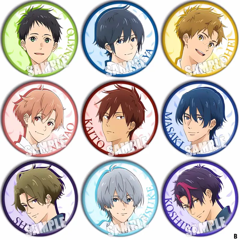 

Аниме Koshiro Seiya Shu Minato Ryohei Nanao Kaito Masaki 58 мм фигурка значок круглая брошь булавка подарки для детей коллекционная игрушка 4093