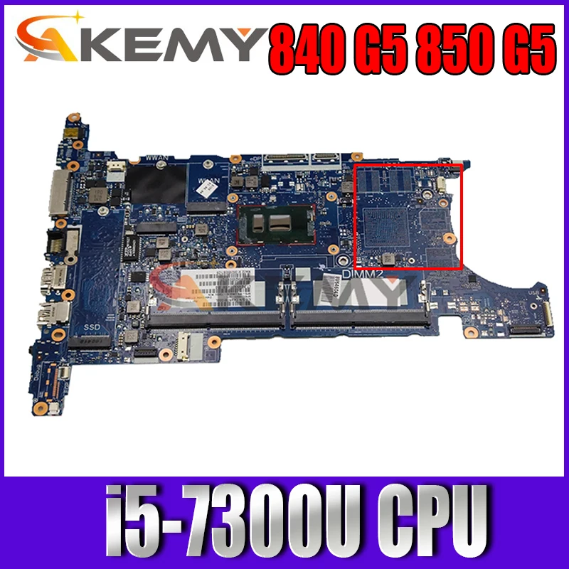

For HP EliteBook 840 G5 850 G5 Laptop Motherboard L15523-601 L15523-001 i5-7300U CPU 6050A2945601-MB DDR4 100% Tested Fast Ship