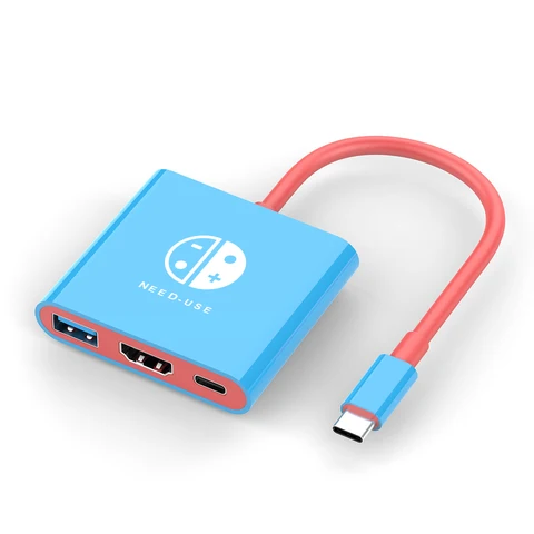 LAUZUDAN Док-станция для Nintendo Switch 4K HDMI USB 3.0