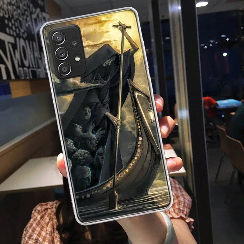 Hell Styx Ferryman Phone Case For Galaxy S23 S20 FE S21 Plus Samsung S24 S22 Ultra TPU Pattern S10 S10E S9 S8 Cover Soft Capa Sh