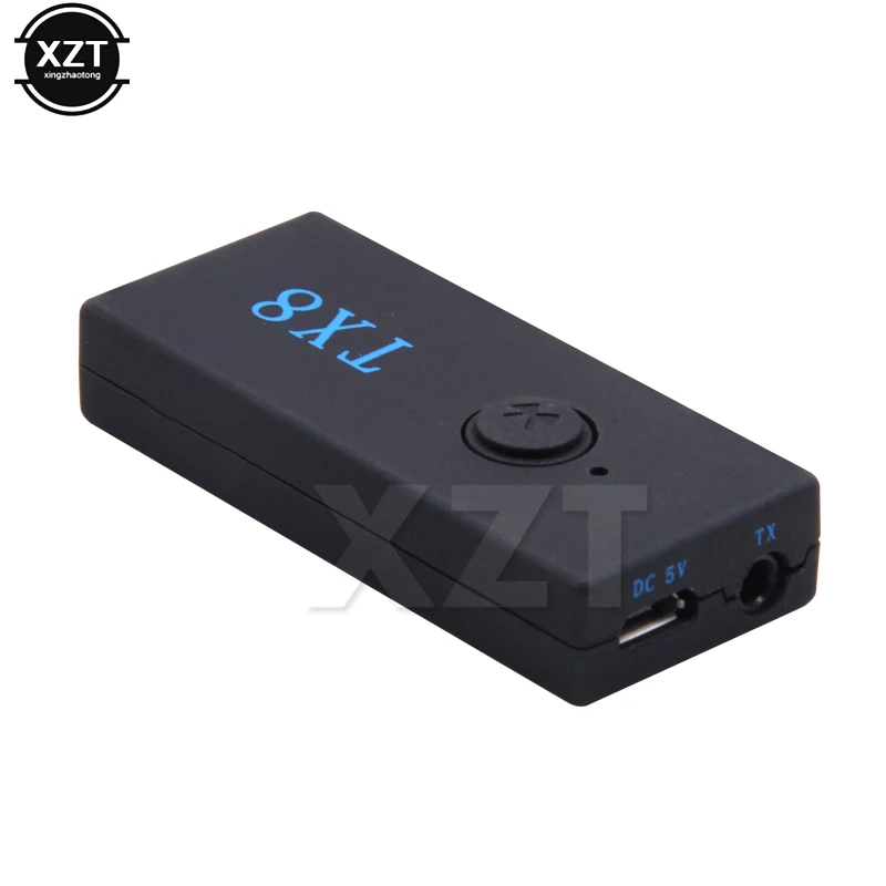 

Wireless Bluetooth Compatible Transmitter for TX8 Stereo Adapter 3.5mm Audio 2 in 1 for TV Headphones Computer