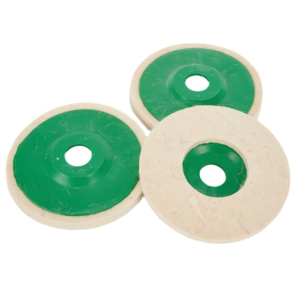 

3pcs 5in Wool Felt Disc Polishing Pad Buffing Grinding Wheels For Abrasive Tools Used To Polish Or Repair The Scratches