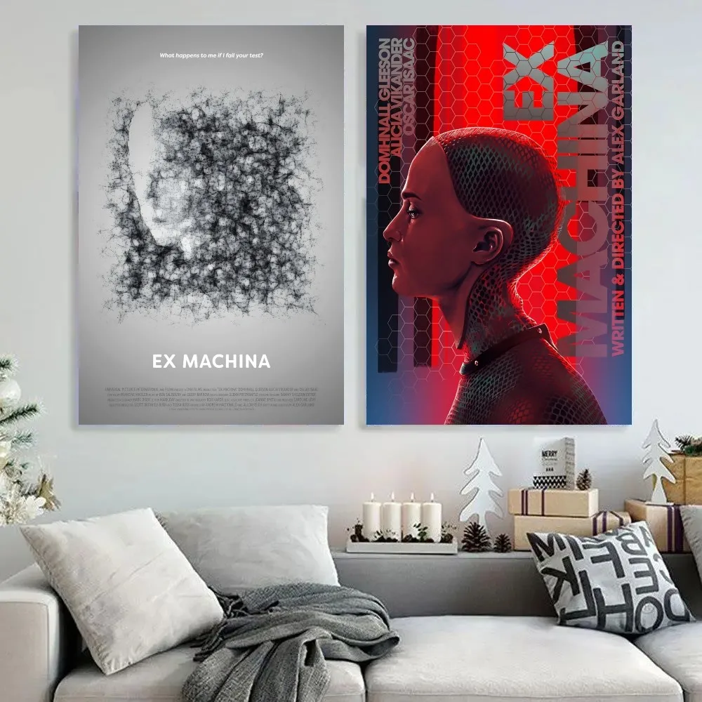 Ex Machina Science Fiction Film Art Poster Kraft Club Bar Paper Vintage Wall Painting Bedroom Study Big Szie Pai