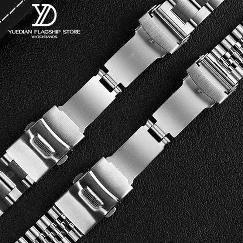 3 Styles  Diving Steel Metal Strap For Casio Duro Mdv107-1A MDV106-1A Watch Wristband Bracelet Watchband Replacement Parts 22mm