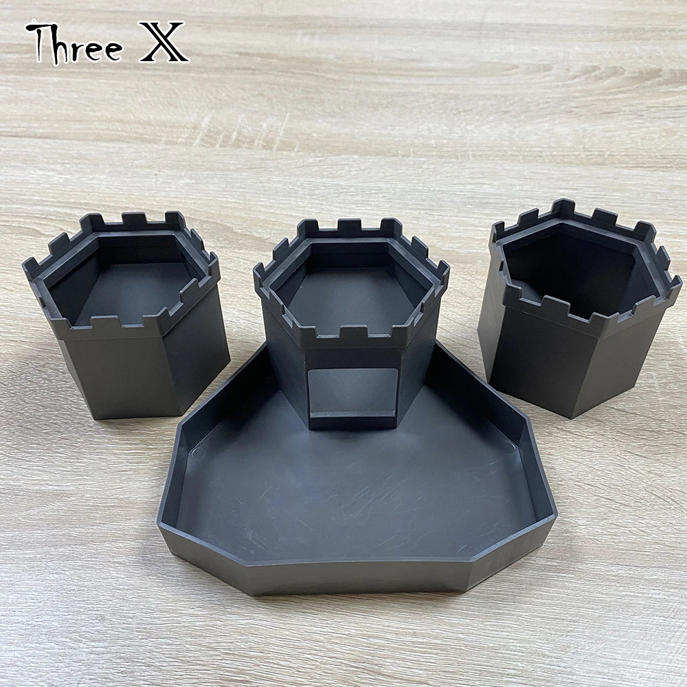 

Портативная башня D & D в виде замка, с подносом, для настольной игры и ролевых игр