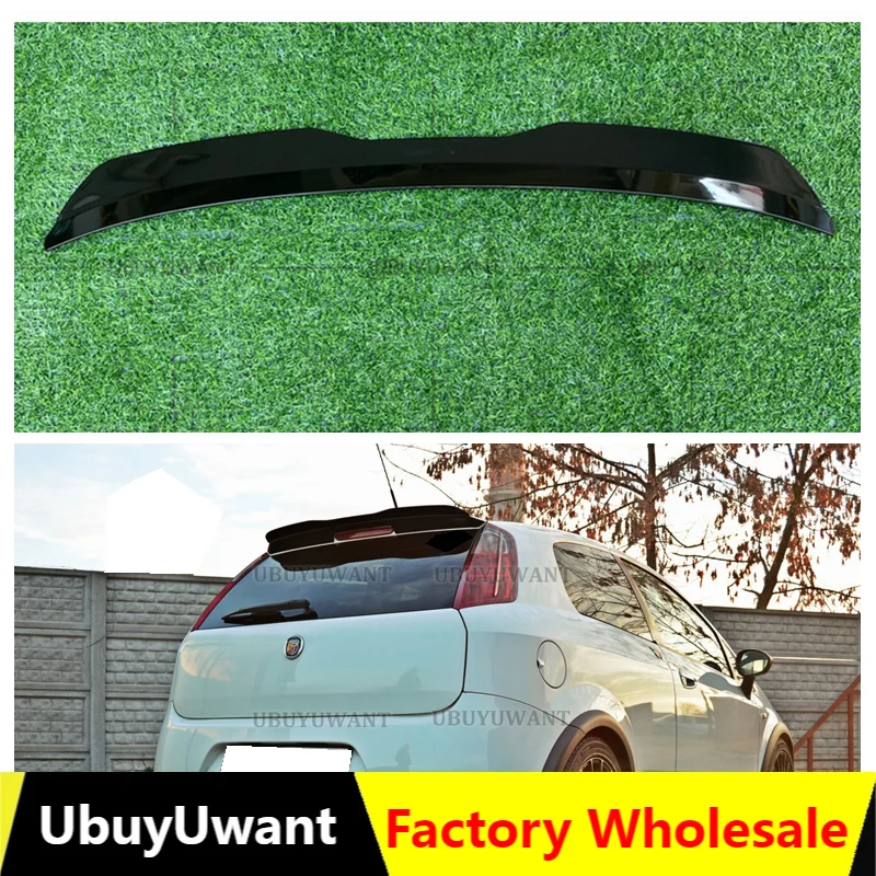 Задний спойлер для FIAT GRANDE PUNTO ABARTH 2007 2008 2009 2010 глянцевый черный из АБС-пластика