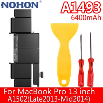 NOHON A1493 Laptop Battery For Apple MacBook Pro Retina 13 inch Notebook Bateria A1502 2013 2014 ME864 ME865 11.34V Batteries