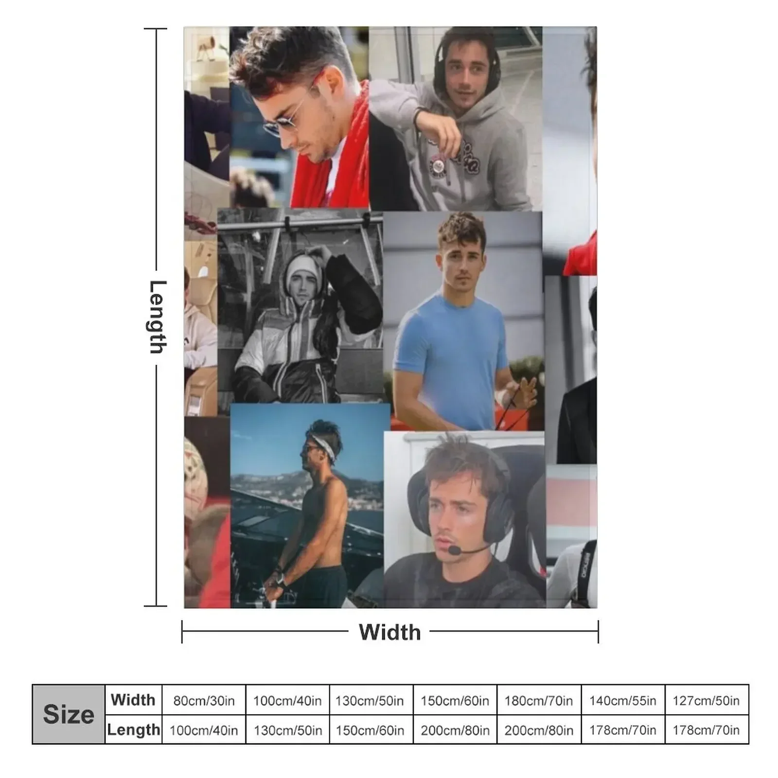 Картинный коллаж Charles Leclerc одеяло пушистые одеяла для путешествий диванов