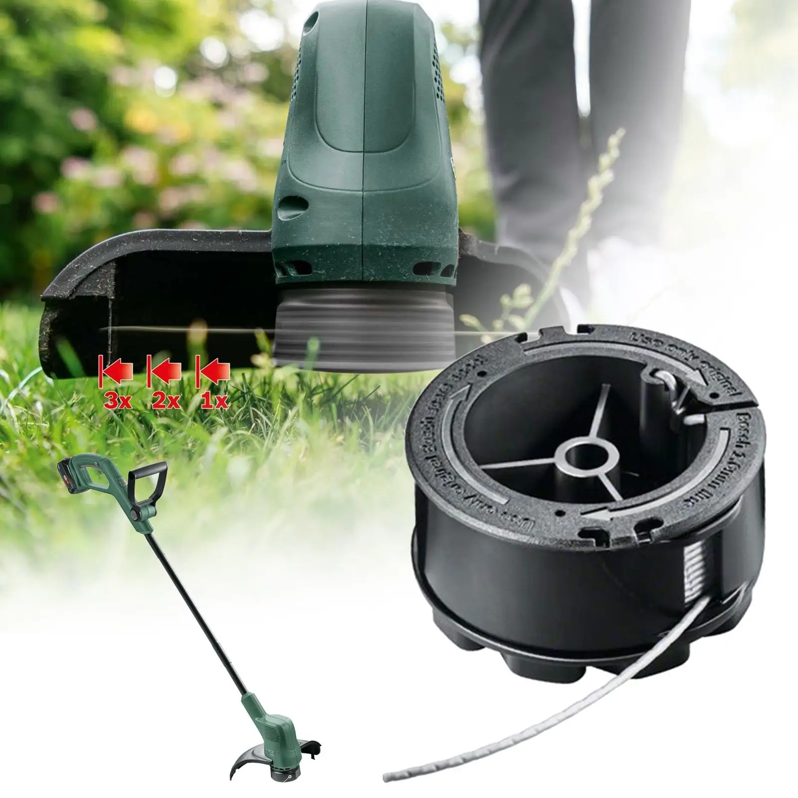 

1 шт., нейлоновая катушка для триммера Bosch F016800570