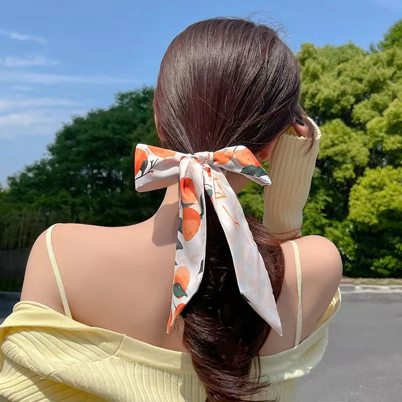 

ICECLOUDS Women Girls Korean Style Pearl Elegant Elastic Hairband Headband Scrunchies Ribbon Hair Ties Headwear Hair Accessories