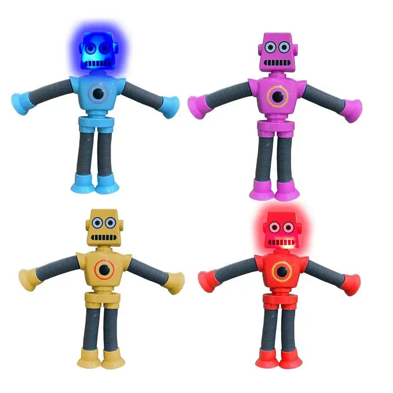 

Telescopic Suction Cup Robot &Giraffe Toy Cartoon Puzzle Suction Cup Parent-Child Interactive Decompressions Toy Stress Relief