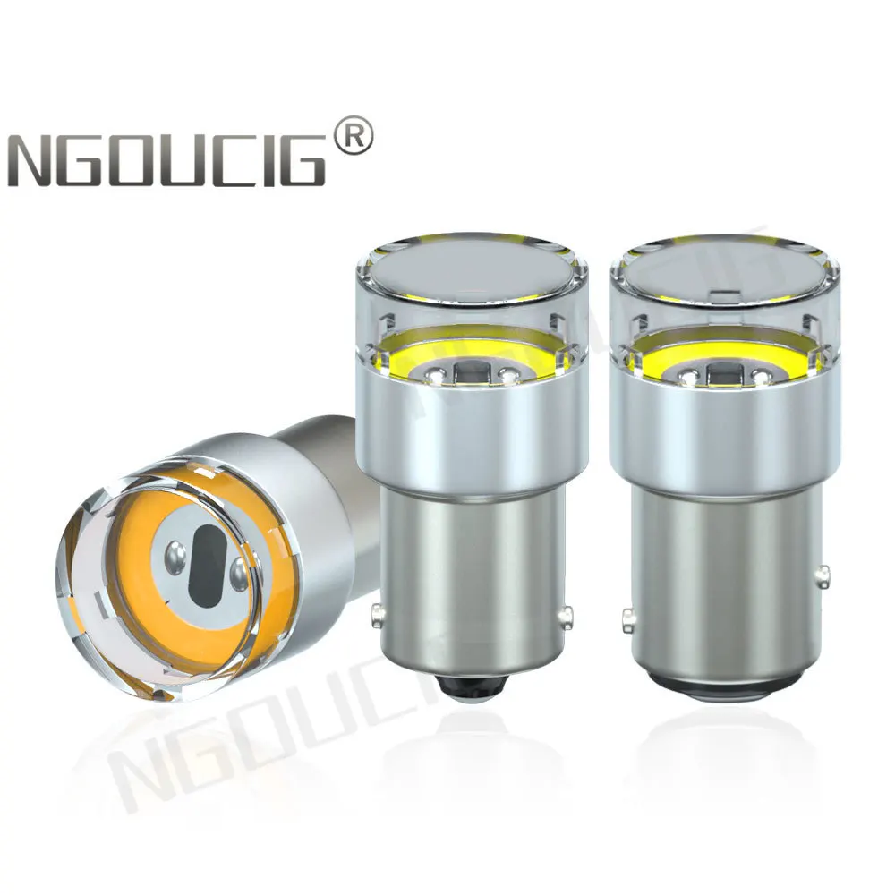 NGOUCIG 12 В 24 R5W Светодиодная лампа P21W 1156 1157 BA15S P21/5 Вт BAY15D стробоскопическая вспышка