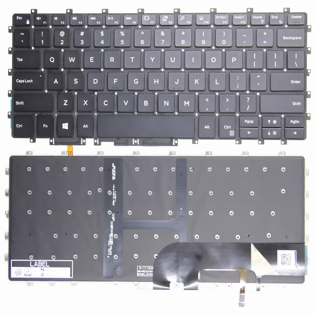 

NEW Original US for DELL XPS 15 9575 Precisio 5540 English Laptop Keyboard version black with backlight Good price brand