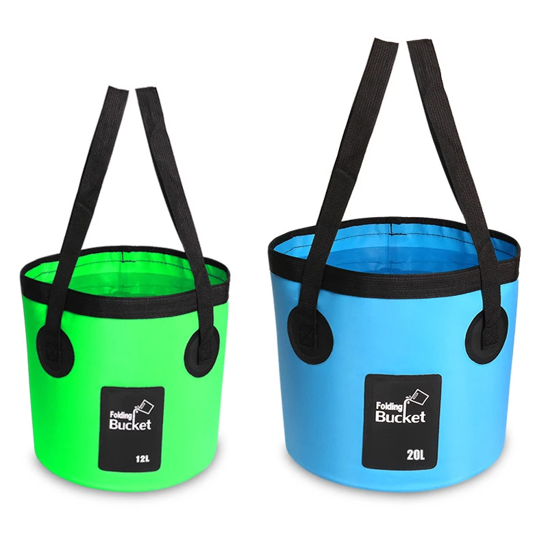 

12L 20L Multifunctional Folding Bucket Outdoor Travel Water Storage Bag Waterproof Fishing Container Portable Foldable Sink Wash