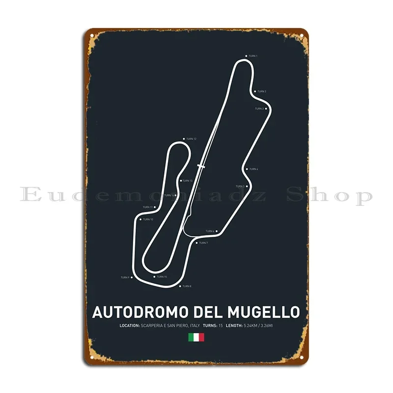 Autodromo Del Mugello металлическая табличка бар таблички дизайн бара клуб жестяная