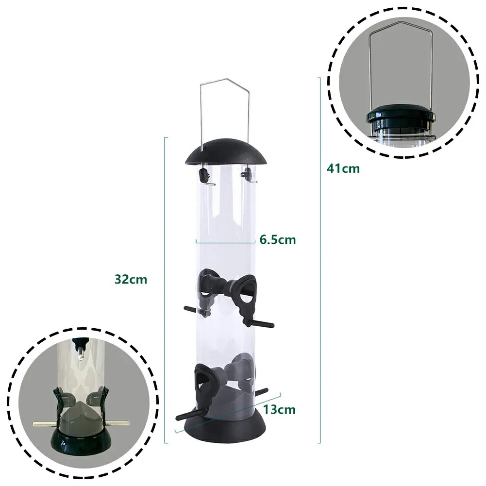 

Pet Bird Feeder Small Bird Outdoor Balcony Outdoor Hanging Bird Feeder Dispenser Outdoor Hanging Automatic Foot Feeding Tool
