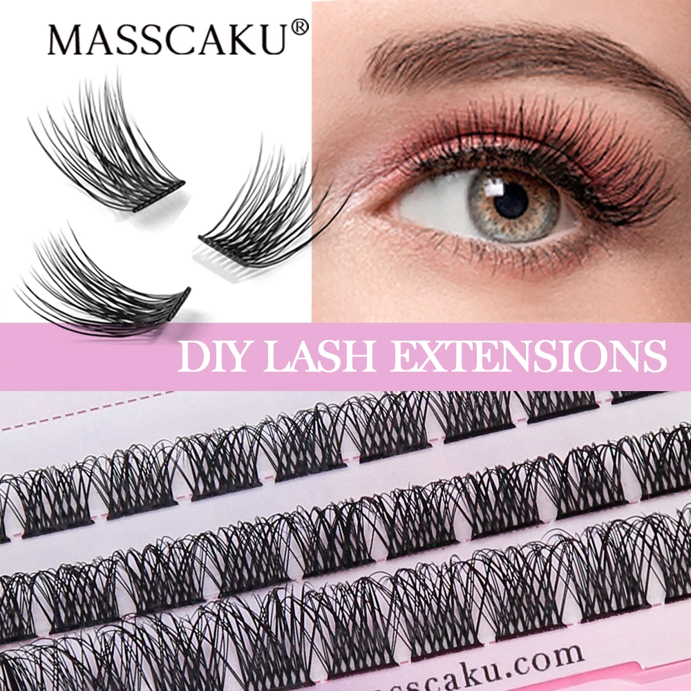 

2022 New YUANZHIJIE 36 Volume Eyelashes Bundles DIY Clusters Lash Extensions 3D Effect Segmented Russian Volume Lashes