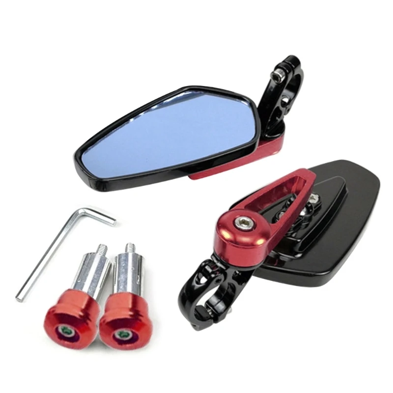 

Motorcycle Adjustable Bar End Mirror Handlebar Side Mirror Rearview Univerasal