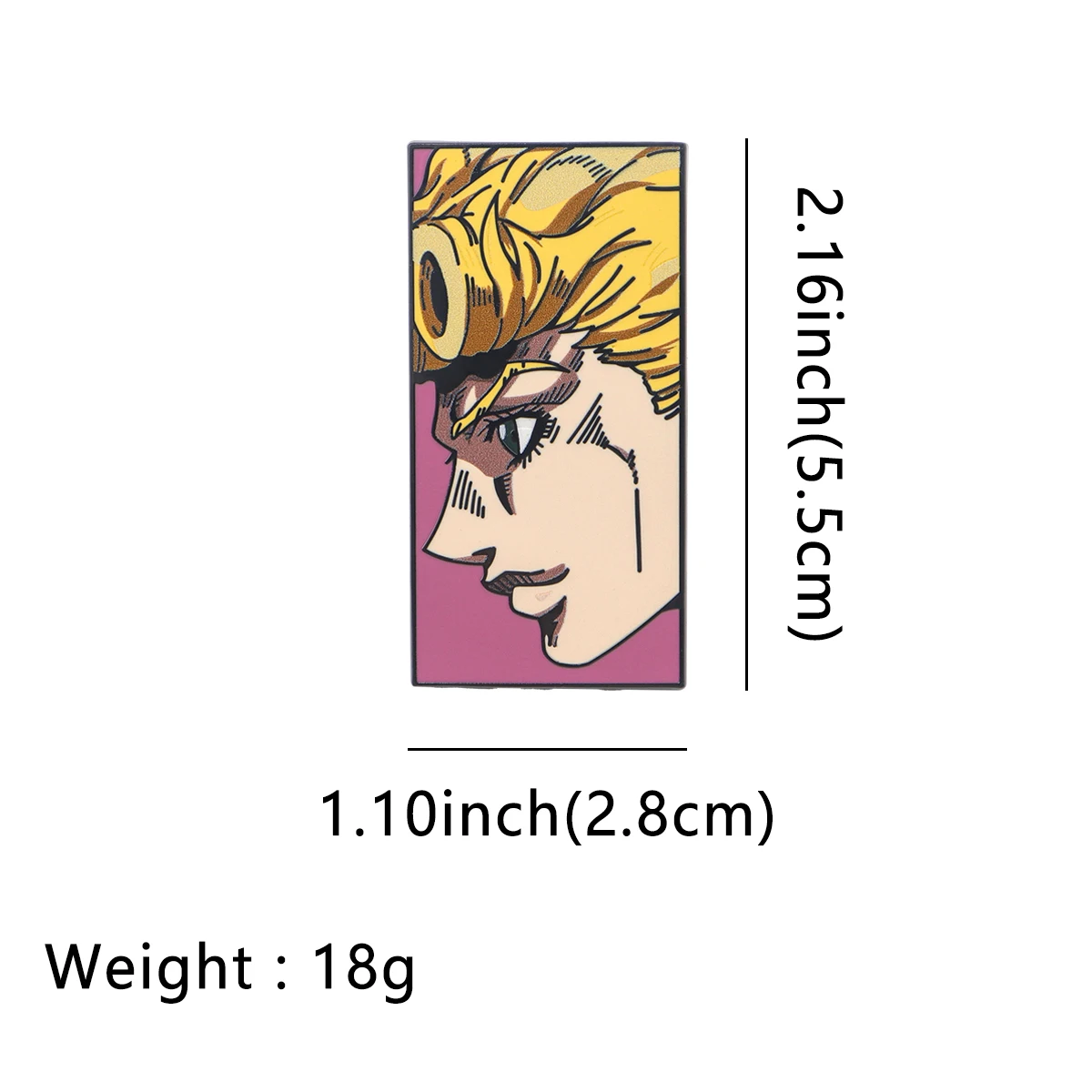 Аниме Kujo Jotaro булавки для рюкзака жесткая эмалированная булавка значки портфеля