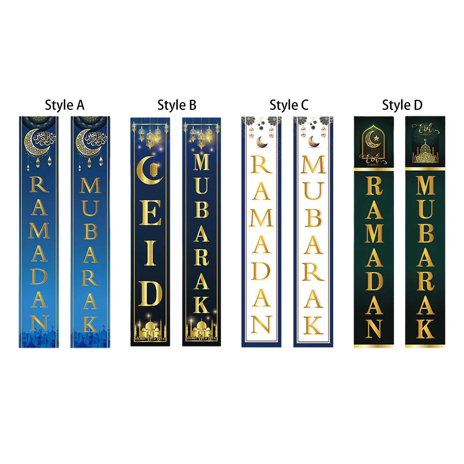 

Hanging Eid Mubarak Banner 18Cmx30cm Ramadan Mubarak Porch Sign for Party Decor Supplies Eid Mubarak Curtain Decor