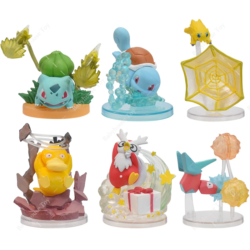 

TAKARA TOMY Pokemon Figures Toys Anime Pikachu Eevee Family Sylveon Charmander Figure Model Decoration Kids Birthday Gift