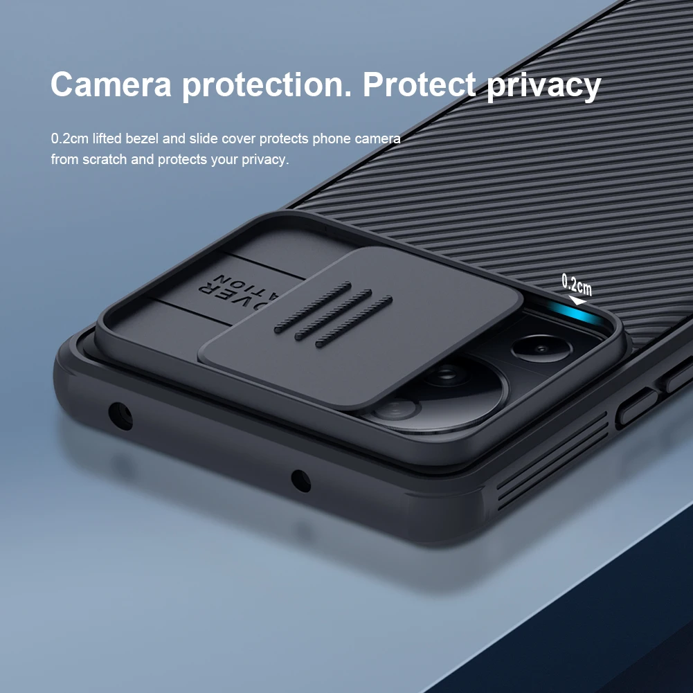 Nillkin for Xiaomi 13 Lite / Civi 2 Case, CamShield Pro Case with Slide Camera Cover Protector Hard PC+TPU Cover
