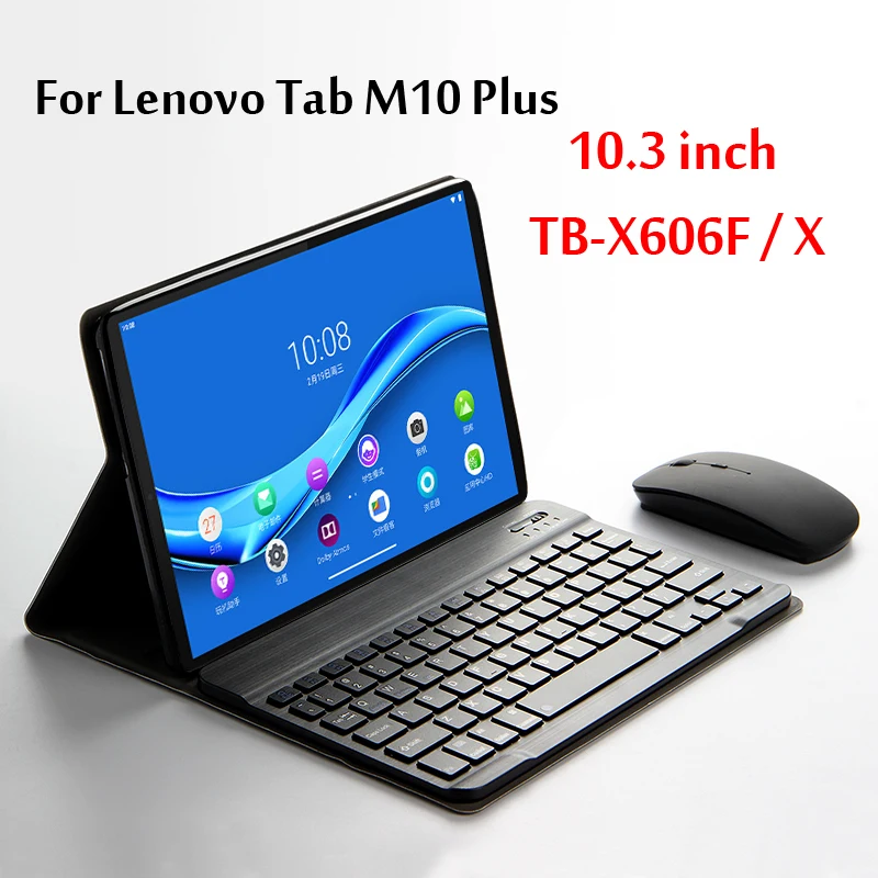 

Case For Lenovo Tab M10 FHD Plus 10.3''Tablet Wireless Bluetooth Keyboard cases TB-X606F TB-X606X Magnetically Detachable Cover
